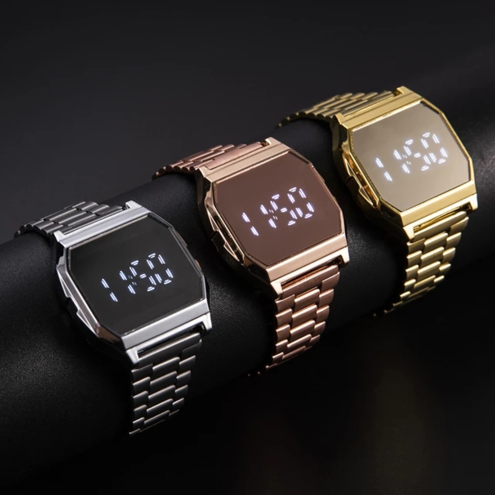 Electronic Watches Women Fashion Luxury Ladies Male Couple Wristwatches LED